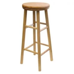 Winsome Wood Winsome Natural Wood Swivel Casual Barstool
