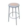 Alera Industrial Metal Shop Stool, 30" Seat Height, To 300 lbs., Brown/Gray -Kitchen & Dining Furniture Sales Store Essendant20Inc ALEIS6630G 01