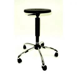 Shopsol Stool, Alum Base and Casters