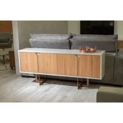 Manhattan Comfort Modern Sideboard, 6 Shelves/Steel Base, Ci -Kitchen & Dining Furniture Sales Store Grainger 1021751B