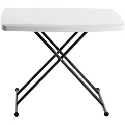 Iceberg Rectangle Folding Table, 30" W, 20" L, 25" to 28" H, Platinum/Gray Top 11 Iceberg Rectangle Folding Table, 30" W, 20" L, 25" to 28" H, Platinum/Gray Top -Kitchen & Dining Furniture Sales Store Grainger 11964178xx24af0c 2