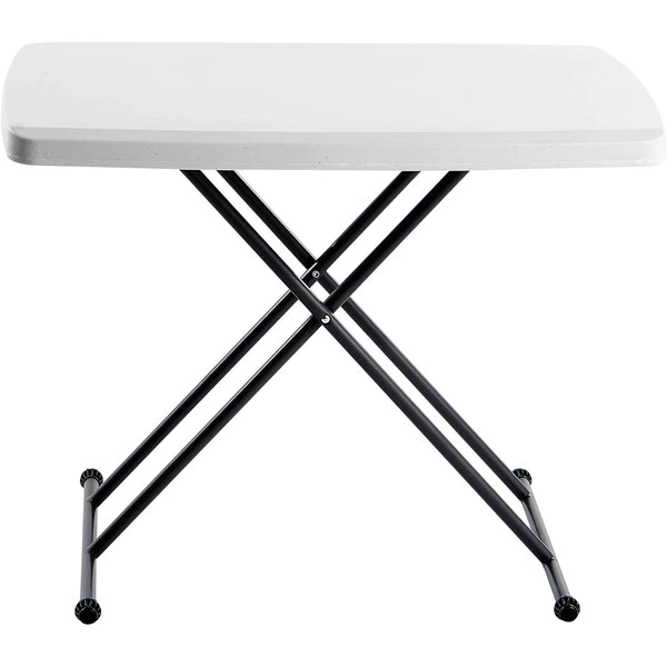 Iceberg Rectangle Folding Table, 30" W, 20" L, 25" to 28" H, Platinum/Gray Top 6 Iceberg Rectangle Folding Table, 30" W, 20" L, 25" to 28" H, Platinum/Gray Top - Image 4