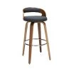 Ofm Swivel Bar Stool, Wood and Navy Fabric -Kitchen & Dining Furniture Sales Store Grainger 161WF30CNVY01