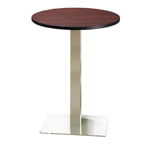 Safco Bistro 30" Round Bar Height Table, Stainless Steel Base, 30 W, 30 L, 42 H, Regal Mahogany 3 Safco Bistro 30" Round Bar Height Table, Stainless Steel Base, 30 W, 30 L, 42 H, Regal Mahogany