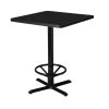 Safco Bistro 30" Square Bar Height Table, Cast Iron Base, 30 W, 30 L, 42 H, Anthracite -Kitchen & Dining Furniture Sales Store Grainger 16361xxCA30SHBTANT