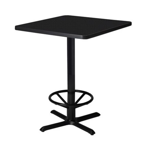 Safco Bistro 30" Square Bar Height Table, Cast Iron Base, 30 W, 30 L, 42 H, Anthracite 3 Safco Bistro 30" Square Bar Height Table, Cast Iron Base, 30 W, 30 L, 42 H, Anthracite