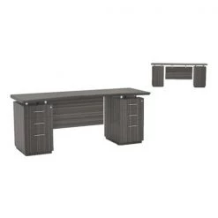 Safco Sterling 72" Credenza, 2 B/B/F Pedestals,