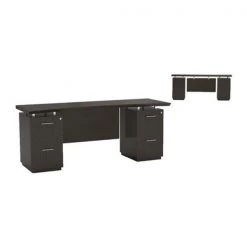 Safco Sterling 72" Credenza, 2 F/F Pedestals, Mo