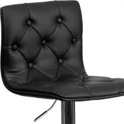 Flash Furniture Tufted Black Vinyl Barstool -Kitchen & Dining Furniture Sales Store Grainger 2xxCHxx112080xxBKxxGGxxinset6xxd64d2c