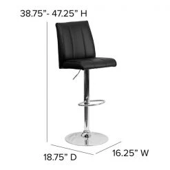 Flash Furniture Black Vinyl Barstool -Kitchen & Dining Furniture Sales Store Grainger 2xxCHxx122090xxBKxxGGxxDIMSxx12e041