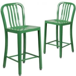 Flash Furniture Green Metal Outdoor Stool, 24" -Kitchen & Dining Furniture Sales Store Grainger 2xxCHxx61200xx24xxGNxxGGxx4abea1