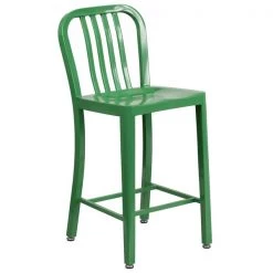 Flash Furniture Green Metal Outdoor Stool, 24" -Kitchen & Dining Furniture Sales Store Grainger 2xxCHxx61200xx24xxGNxxGGxxinset1xx565f14