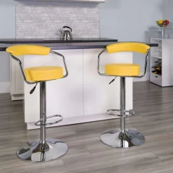 Flash Furniture Yellow Vinyl Barstool
