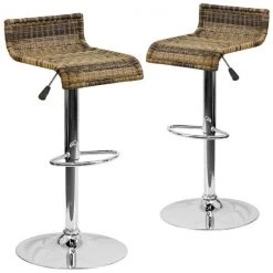 Flash Furniture Wicker Adjustable Height Stool -Kitchen & Dining Furniture Sales Store Grainger 2xxDSxx712xxGGxx9d3f40