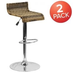 Flash Furniture Wicker Adjustable Height Stool -Kitchen & Dining Furniture Sales Store Grainger 2xxDSxx712xxGGxxMULTIxx3af8b7