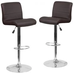 Flash Furniture Brown Vinyl Barstool