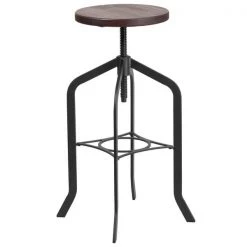 Flash Furniture Barstool with Swivel Lift Wood Seat, 30" -Kitchen & Dining Furniture Sales Store Grainger 2xxETxxBM3732xx30xxGGxxinset1xx703048