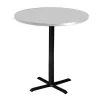 Safco Bistro Round Table, 30" D, 30 W, 30 L, 42 H, Thermally Fused Laminate Top Top, Folkstone