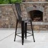 Flash Furniture Black Metal Outdoor Stool, 24" -Kitchen & Dining Furniture Sales Store Grainger 4xxCHxx31320xx24GBxxBQxxGGxxLSxxeb2de8