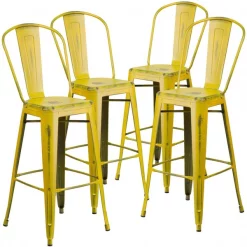 Flash Furniture Distressed Yellow Metal Stool -Kitchen & Dining Furniture Sales Store Grainger 4xxETxx3534xx30xxYLxxGGxxbdb68b