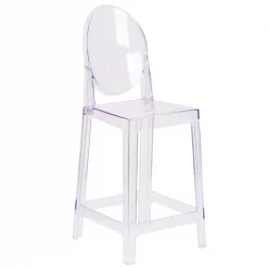 Flash Furniture Ghost Counter Stool with Oval Back in Transparent Crystal -Kitchen & Dining Furniture Sales Store Grainger 4xxOWxxGHOSTBACKxx24xxGGxxinset1xxe9e362