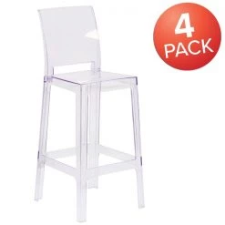 Flash Furniture Ghost Barstool with Square Back in Transparent Crystal -Kitchen & Dining Furniture Sales Store Grainger 4xxOWxxSQUAREBACKxx29xxGGxxMULTIxx5e1743