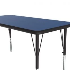 Correll, Inc. Adjustable Height Activity Kids School Table, 24" W, 48" L, 19" to 29" H, Blue -Kitchen & Dining Furniture Sales Store Grainger A2448xxRECxx37xx05xx8c61dd