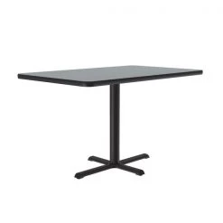 Correll, Inc. Rectangle Café Bistro and Breakroom Pedestal Table, 30" W, 42" L, 29" H, High Pressure Laminate Top -Kitchen & Dining Furniture Sales Store Grainger BCT3042xx15xx02xx8a217a