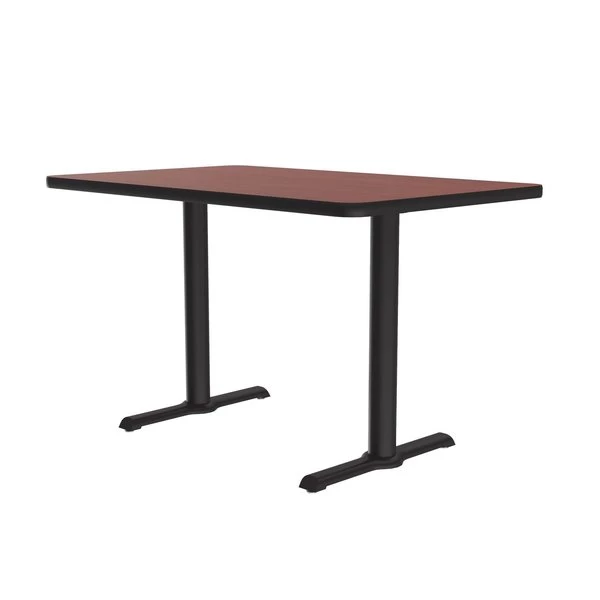 Correll, Inc. Rectangle Café Bistro and Breakroom Pedestal Table, 30" W, 48" L, 29" H, High Pressure Laminate Top 10 Correll, Inc. Rectangle Café Bistro and Breakroom Pedestal Table, 30" W, 48" L, 29" H, High Pressure Laminate Top - Image 8