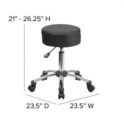 Flash Furniture Black Leather Medical Stool -Kitchen & Dining Furniture Sales Store Grainger BTxx191xx1xxGGxxDIMSxx5dd954