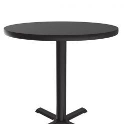 Correll, Inc. Round Café Bistro and Breakroom Pedestal Table, 29" H, High Pressure Laminate Top, Black Granite -Kitchen & Dining Furniture Sales Store Grainger BXT30Rxx07xx06xxd1ad95