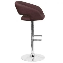 Flash Furniture Brown Fabric Barstool, Adj Height, Frame Material: Metal 8 Flash Furniture Brown Fabric Barstool, Adj Height, Frame Material: Metal -Kitchen & Dining Furniture Sales Store Grainger CHxx122070xxBRNFABxxGGxxinset1