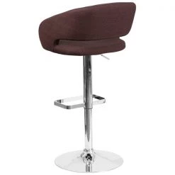 Flash Furniture Brown Fabric Barstool, Adj Height, Frame Material: Metal 10 Flash Furniture Brown Fabric Barstool, Adj Height, Frame Material: Metal -Kitchen & Dining Furniture Sales Store Grainger CHxx122070xxBRNFABxxGGxxinset2