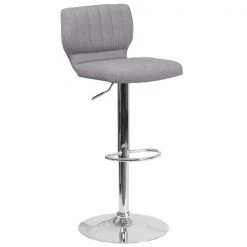 Flash Furniture Gray Fabric Barstool, Adj Height -Kitchen & Dining Furniture Sales Store Grainger CHxx132330xxGYFABxxGGxxa9e996