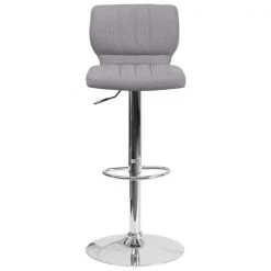 Flash Furniture Gray Fabric Barstool, Adj Height -Kitchen & Dining Furniture Sales Store Grainger CHxx132330xxGYFABxxGGxxinset3xx6ea74e