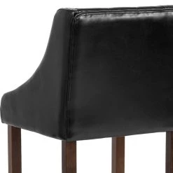 Flash Furniture Stool, Leather/Wood, Carmel Black, 30" -Kitchen & Dining Furniture Sales Store Grainger CHxx182020xxTxx30xxBKxxGGxxinset6xx107ad8