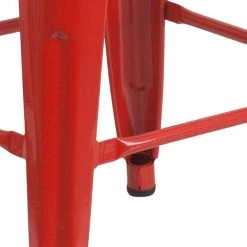 Flash Furniture Metal Counter Stool, 24", Red, Seat Material: Wood -Kitchen & Dining Furniture Sales Store Grainger CHxx31320xx24xxREDxxWDxxGGxxinset2xx901825