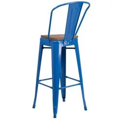 Flash Furniture Metal Barstool, 30", Blue, Seat Material: Wood 9 Flash Furniture Metal Barstool, 30", Blue, Seat Material: Wood -Kitchen & Dining Furniture Sales Store Grainger CHxx31320xx30GBxxBLxxWDxxGGxxinset2xx415a0a