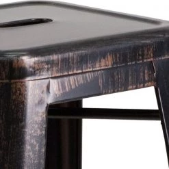 Flash Furniture Antiq Backless Metal Stool, 30" -Kitchen & Dining Furniture Sales Store Grainger CHxx31320xx30xxBQxxGGxxinset6xx58bb79