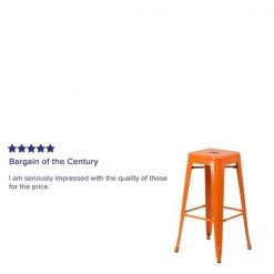 Flash Furniture Org Backless Metal Stool, 30" -Kitchen & Dining Furniture Sales Store Grainger CHxx31320xx30xxORxxGGxxREVIEWxxe60a18