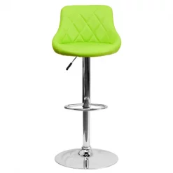 Flash Furniture Green Vinyl Barstool, Adj Height, Seat Height Range: 23" to 32" -Kitchen & Dining Furniture Sales Store Grainger CHxx82028AxxGRNxxGGxxinset3xx5753b3