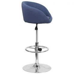 Flash Furniture Blue Fabric Barstool, Adj Height, Backrest: Barrel Back 17 Flash Furniture Blue Fabric Barstool, Adj Height, Backrest: Barrel Back -Kitchen & Dining Furniture Sales Store Grainger CHxxTC3xx1066LxxBLFABxxGGxxinset1xx761f3d