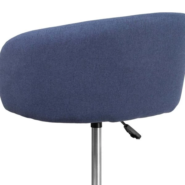 Flash Furniture Blue Fabric Barstool, Adj Height, Backrest: Barrel Back 12 Flash Furniture Blue Fabric Barstool, Adj Height, Backrest: Barrel Back - Image 10