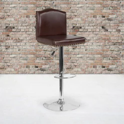 Flash Furniture Brown Leather Barstool -Kitchen & Dining Furniture Sales Store Grainger DSxx8111xxBRNxxGGxxLS