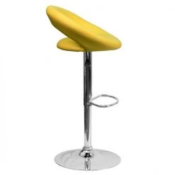 Flash Furniture Yellow Vinyl Barstool, Adj Height, Seat Height Range: 24" to 32-3/4" -Kitchen & Dining Furniture Sales Store Grainger DSxx811xxYELxxGGxxinset1xxb48216