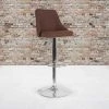 Flash Furniture Chair, Trieste, Adj Barstool, Brown Fabric -Kitchen & Dining Furniture Sales Store Grainger DSxx8121AxxBRNxxFxxGGxxLSxx62726e