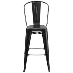 Flash Furniture Distressed Black Metal Stool, Seat Height Range: 30" -Kitchen & Dining Furniture Sales Store Grainger ETxx3534xx30xxBKxxGGxxinset3xxbdb2b0