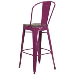Flash Furniture Metal Bar Stool, 30", Purple 11 Flash Furniture Metal Bar Stool, 30", Purple -Kitchen & Dining Furniture Sales Store Grainger ETxx3534xx30xxPURxxWDxxGGxxinset2xxb93cfd