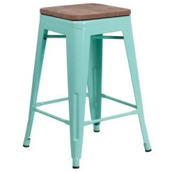 Flash Furniture No Back Metal Stool, 24", Mint -Kitchen & Dining Furniture Sales Store Grainger ETxxBT3503xx24xxMINTxxWDxxGGxx7eff52