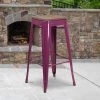 Flash Furniture No Back Metal Stool, 30", Purple -Kitchen & Dining Furniture Sales Store Grainger ETxxBT3503xx30xxPURxxWDxxGGxxLSxx40156a